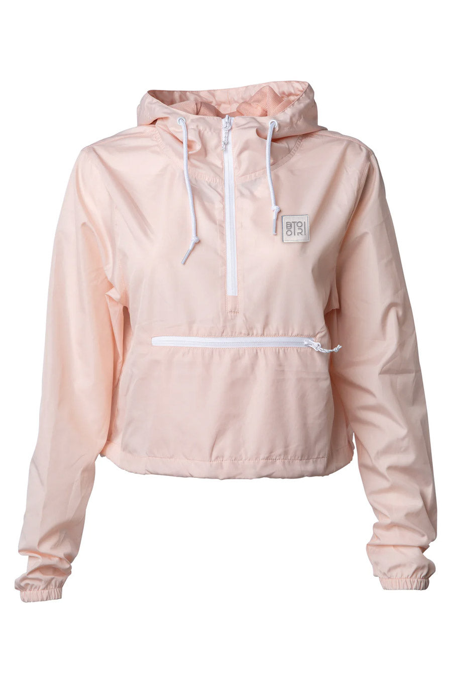 【Anyone more】Pire Crop Hood Windbreaker Jacket Independent Trading Co. EXP64CRP Jacket with Custom Embroidery